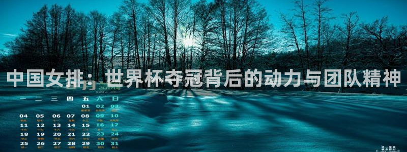世界杯赛程时间表：中国女排：世界杯夺冠背后的动力与团队精神